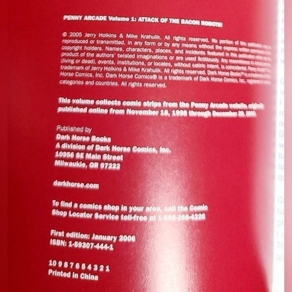 ATTACK Of The Bacon Robots (Penny Arcade, Vol. 1) Book - Picture 4 of 4